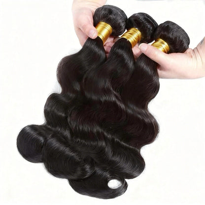 Body Wave Raw Virgin Human Hair Weave Extensions 3 Bundles a Lot for Women