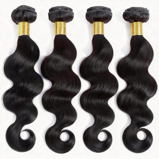 Body Wave Hair Weave 4 Bundles Deals Natural Black Human Hair Weave
