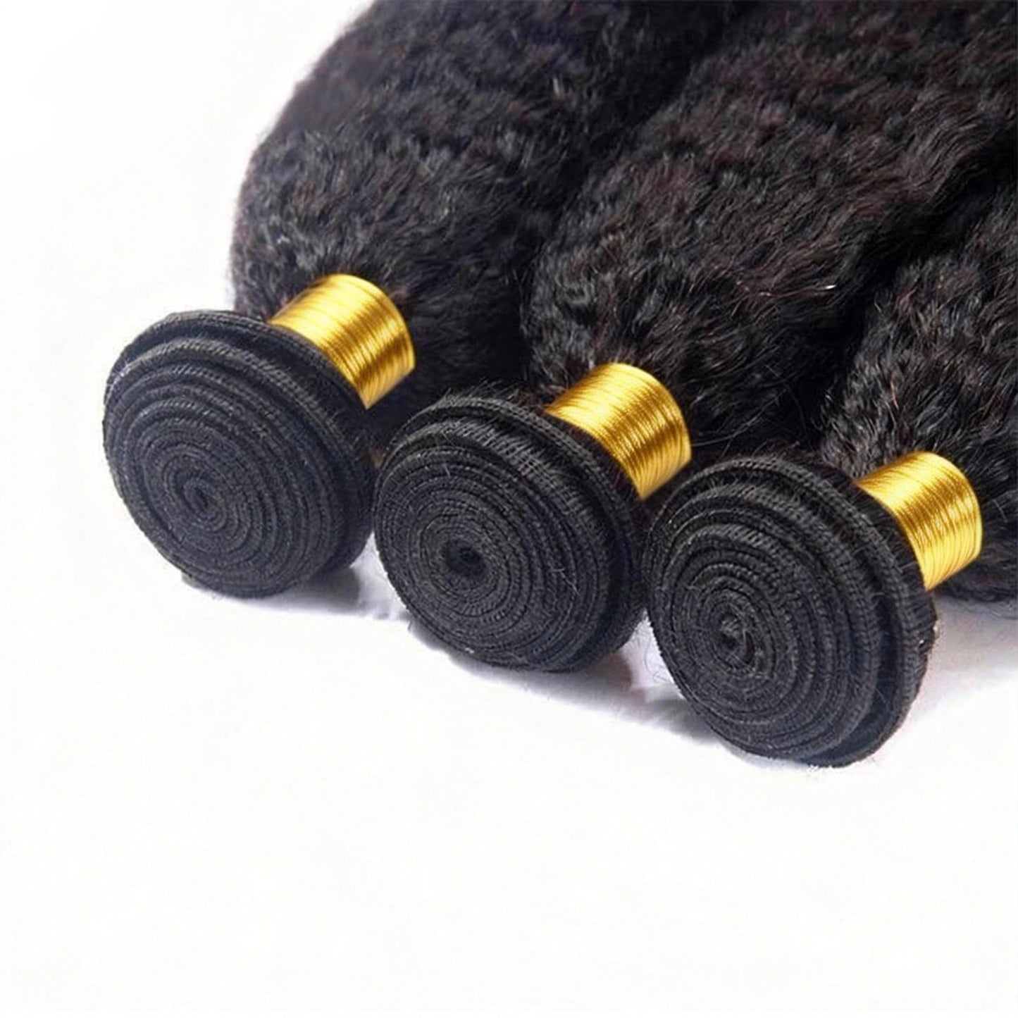 Kinky Straight Human Hair 3 Bundles Deals Virgin Hair Weave Extensions