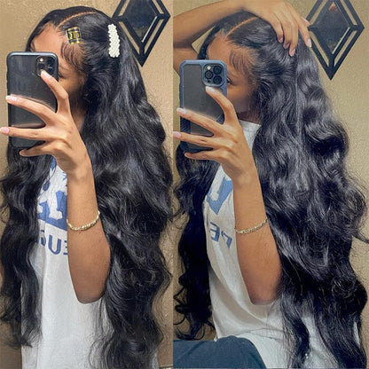 Indian Body Wave Hair Weave 4 Bundles Deals Natural Black Human Hair Weave