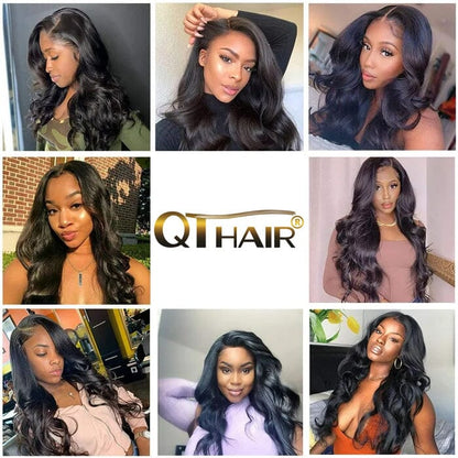 Indian Body Wave Hair Weave 4 Bundles Deals Natural Black Human Hair Weave