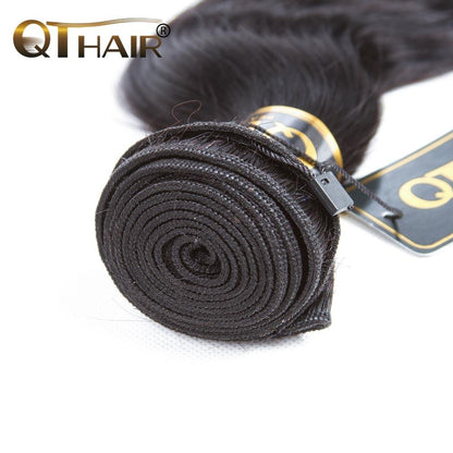 Indian Body Wave Hair Weave 4 Bundles Deals Natural Black Human Hair Weave