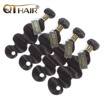 Malaysian Body Wave Hair Weave Bundles 100% Virgin Human Hair 4 Bundles Deals
