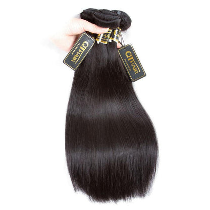 Malaysian Silky Straight Virgin Human Hair Weave 3 Bundles Deals Natural Color