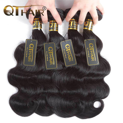 14A Peruvian Body Wave 100% Unprocessed Human Hair 4 Bundles Deals