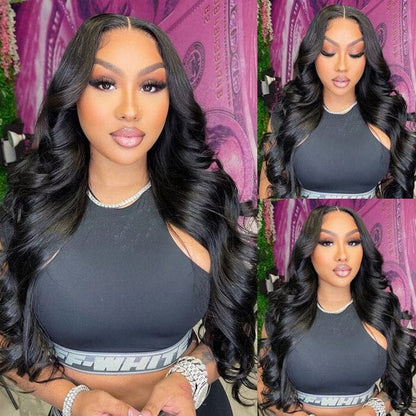 Malaysian Body Wave Virgin Human Hair Weave 3 Bundles with 4x4 Lace Closure