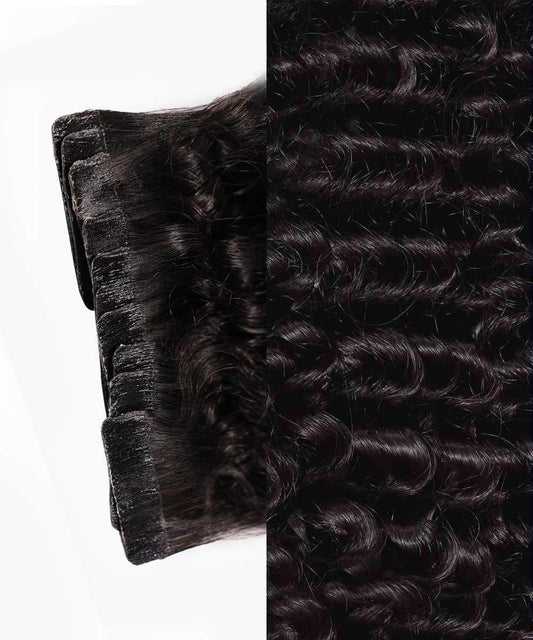 Tight Curly Classic Tape-In Hair