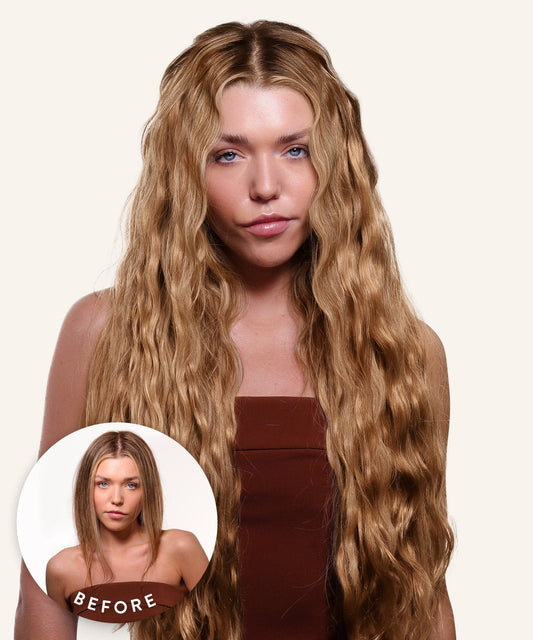 Wavy Seamless Clip-In Hair Extensions (New Design)