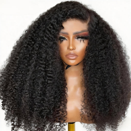 Kinky Curly Lace Front Wigs Human Hair Wigs For Black Women HD 13x4 Curly Wave Lace Front Wigs