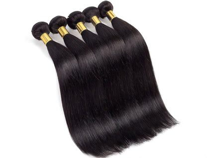 14A Straight Human Hair Bundles Natural Black Color Unprocessed Virgin Human Hair