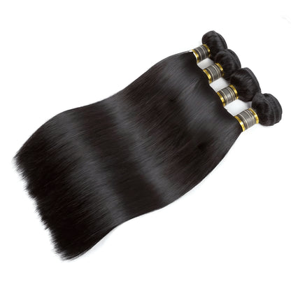 14A Straight Human Hair Bundles Natural Black Color Unprocessed Virgin Human Hair