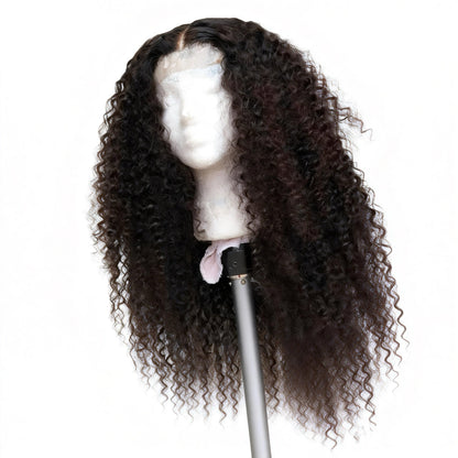 13x6 Kinky Curly Lace Front Wigs Virgin Human Hair HD Transparent Curly Lace Frontal Wig
