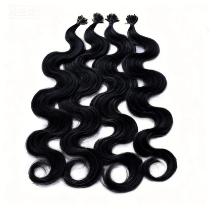 Wavy U-Tip Fusion Remy Human Hair Extensions