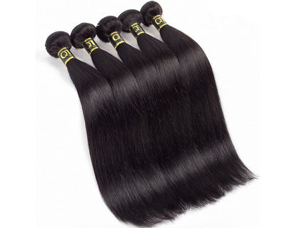 14A Straight Human Hair Bundles Natural Black Color Unprocessed Virgin Human Hair